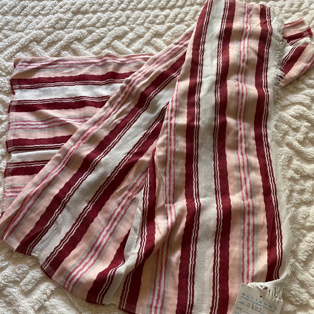 Alliance Striped Lightweight Rectangular Scarf Wr… - image 5